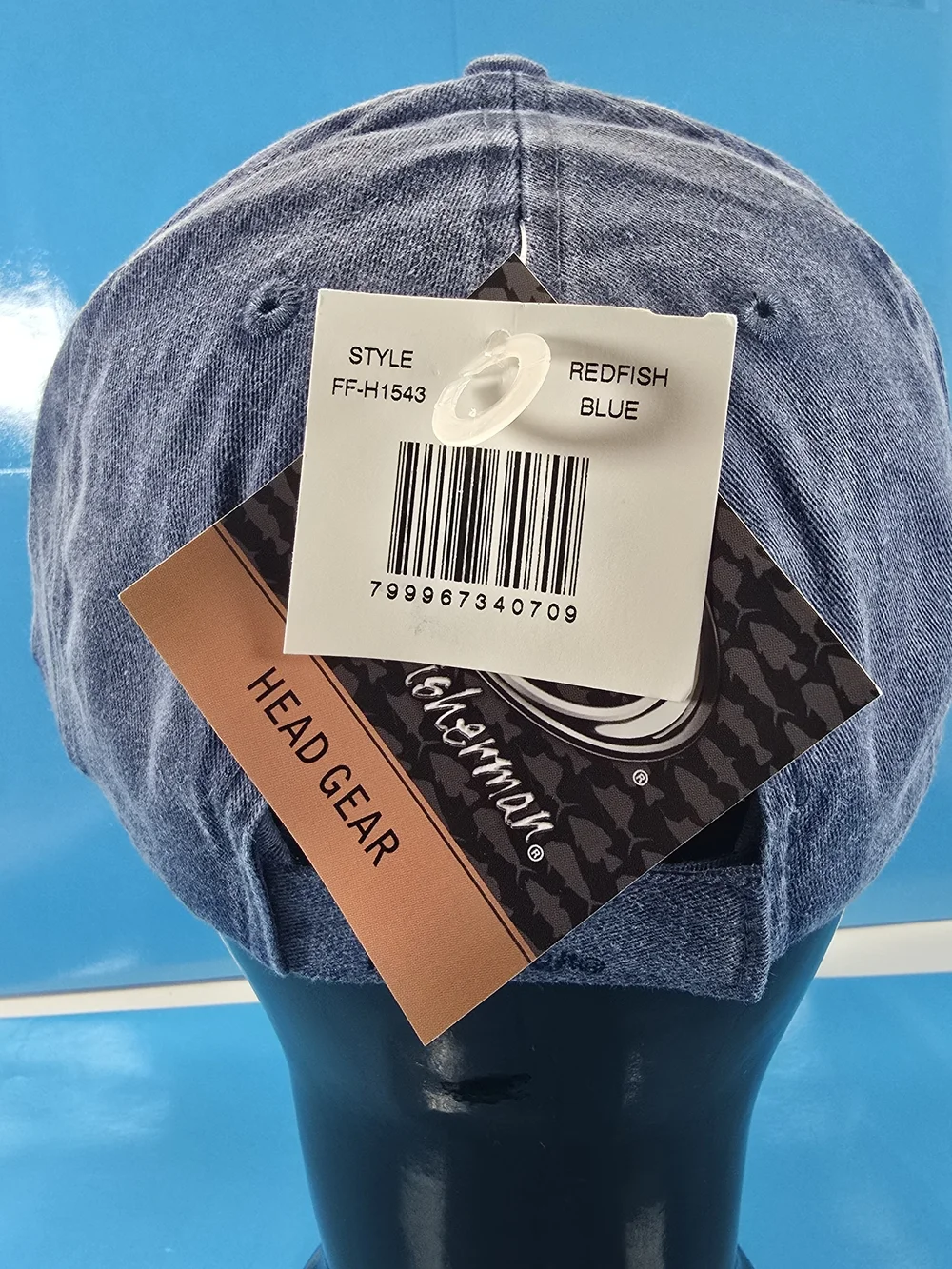 Flying Fisherman Redfish Embroidered Blue Fishing Hat NWT